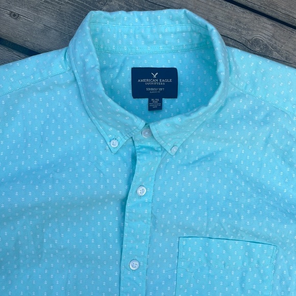 American Eagle Seriously Soft Dress Shirt - Picture 3 of 7